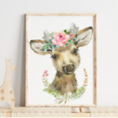 Baby Herten Bos Dieren Kinderkamer | Muurkunst Poster