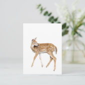 Baby herten briefkaart (Staand voorkant)