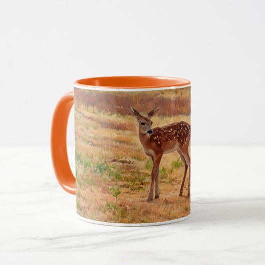  Baby Herten Fawn Art Mok Cup (Voorkant links)