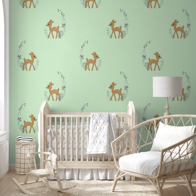 Baby Herten Fawn Design Behang (Kinderen)