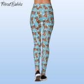 Baby Herten, Fawn, Doe, Rendier🦌🎄 Blauw, Sneeuwv Leggings