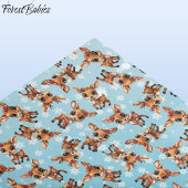 Baby Herten, Fawn, Doe, Rendier🦌🎄 Blauw, Sneeuwv Tissuepapier