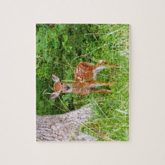 Baby Herten in de Bossen Natuur Fotografie Legpuzzel (Verticaal)