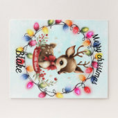 Baby Herten in een lichtkrans Legpuzzel (Horizontaal)