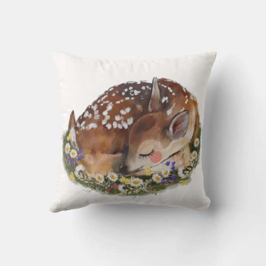 Baby herten meisjes kussen (Achterkant)