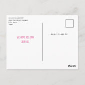 Baby Herten met geweien en bloemen Verjaardagsfees Briefkaart (Achterkant)