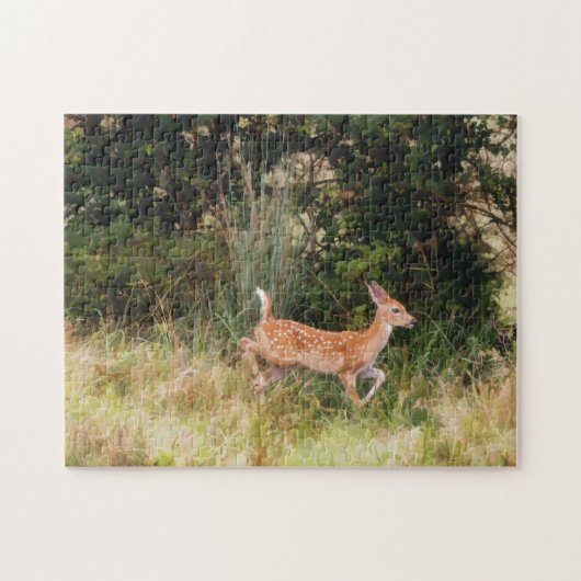 Baby Herten Ree Kunstpuzzel Legpuzzel (Horizontaal)