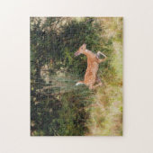 Baby Herten Ree Kunstpuzzel Legpuzzel (Verticaal)