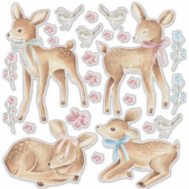 Baby Herten & Vogels Slaapkamer Muur Set van Sticker