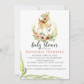 Baby herten voor een baby meisje Baby shower Kaart (Voorkant)