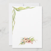 Baby herten voor een baby meisje Baby shower Kaart (Achterkant)