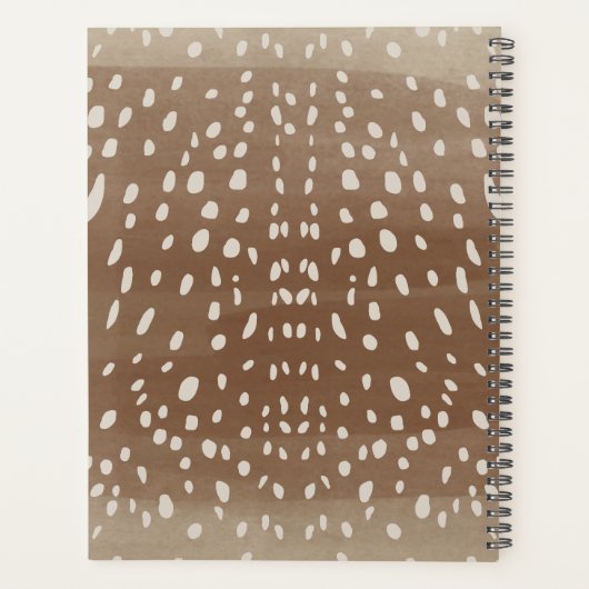 Baby Hertenvlekken Dierenprint Patroon Planner (Achterkant)