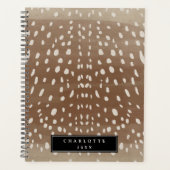 Baby Hertenvlekken Dierenprint Patroon Planner (Voorkant)