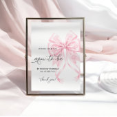 Baby Het Cold Bow-Baby shower adresseert een envel Poster