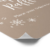 Baby Het is buiten de luierspoeling koud Poster (Hoek)