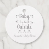 Baby Het is buiten koud Bedankjes Labels (Voorkant)
