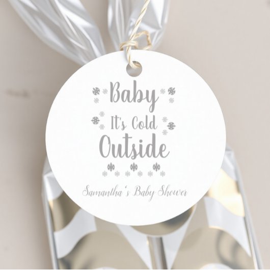 Baby Het is buiten koud Bedankjes Labels