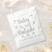 Baby Het is buiten koud Bedankzakje (Geknipt)