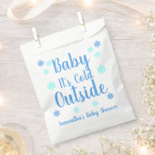 Baby Het is buiten koud Bedankzakje (Geknipt)