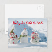 Baby Het is buiten koud Briefkaart (Voorkant / Achterkant)