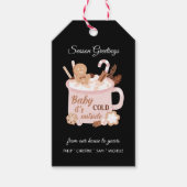 Baby Het is buiten koud Cadeaulabel (Voorkant)