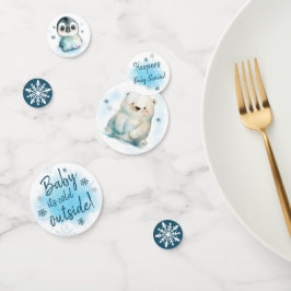 Baby Het is buiten koud Confetti