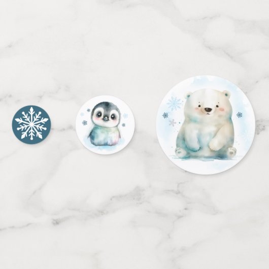 Baby Het is buiten koud Confetti (Voorkanten)