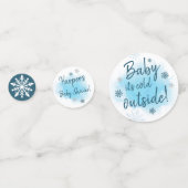 Baby Het is buiten koud Confetti (Achterkanten)