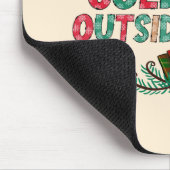 Baby Het is buiten koud | Kerstgnoom Muismat (Hoek)