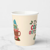 Baby Het is buiten koud | Kerstgnoom Papieren Bekers (Links)