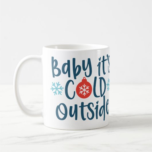 Baby Het is buiten koud Koffiemok (Links)