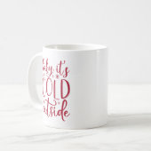 Baby Het is buiten koud Koffiemok (Voorkant links)