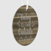 Baby Het is buiten koud Ornament (voorkant)