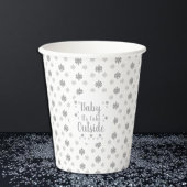 Baby Het is buiten koud Papieren Bekers