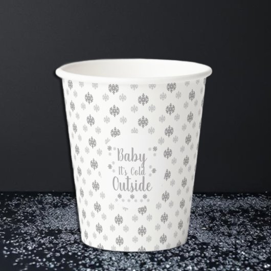 Baby Het is buiten koud Papieren Bekers