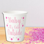 Baby Het is buiten koud Papieren Bekers