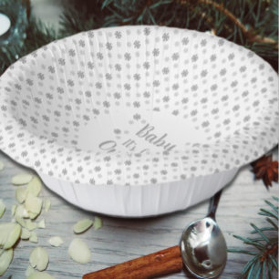 Baby Het is buiten koud Papieren Kommen