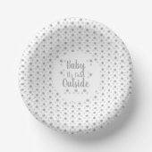 Baby Het is buiten koud Papieren Kommen (Voorkant)