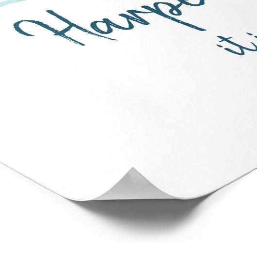 Baby Het is buiten koud Poster (Hoek)