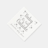 Baby Het is buiten koud Servet (Hoek)