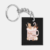 Baby Het is buiten koud Sleutelhanger (Voorkant Links)