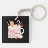 Baby Het is buiten koud Sleutelhanger (Achterkant)