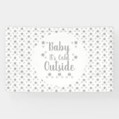 Baby Het is buiten koud Spandoek (Horizontaal)