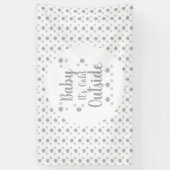 Baby Het is buiten koud Spandoek (Verticaal)