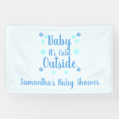 Baby Het is buiten koud Spandoek (Horizontaal)