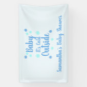 Baby Het is buiten koud Spandoek (Verticaal)