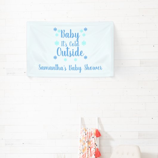 Baby Het is buiten koud Spandoek (Insitu)