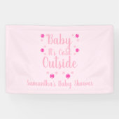 Baby Het is buiten koud Spandoek (Horizontaal)