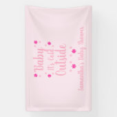 Baby Het is buiten koud Spandoek (Verticaal)