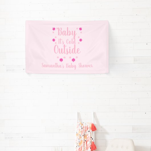 Baby Het is buiten koud Spandoek (Insitu)